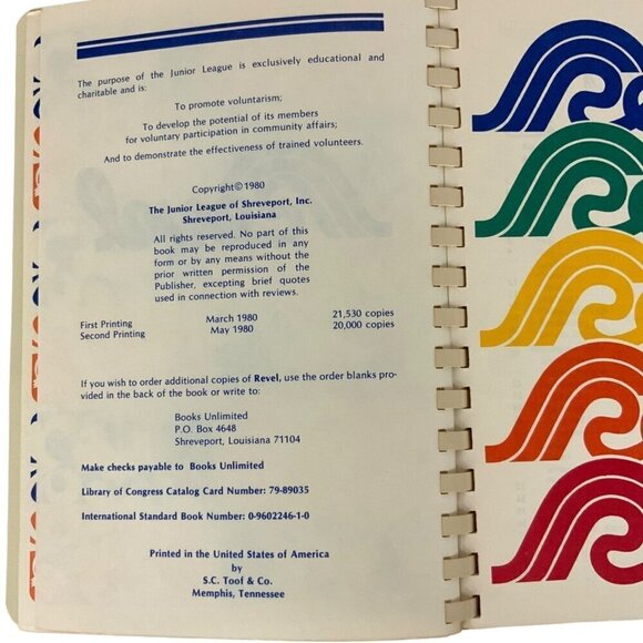 Revel A Celebration of Parties Menus Recipes Shreveport Jr League Cookbook 1980 - Picture 4 of 14